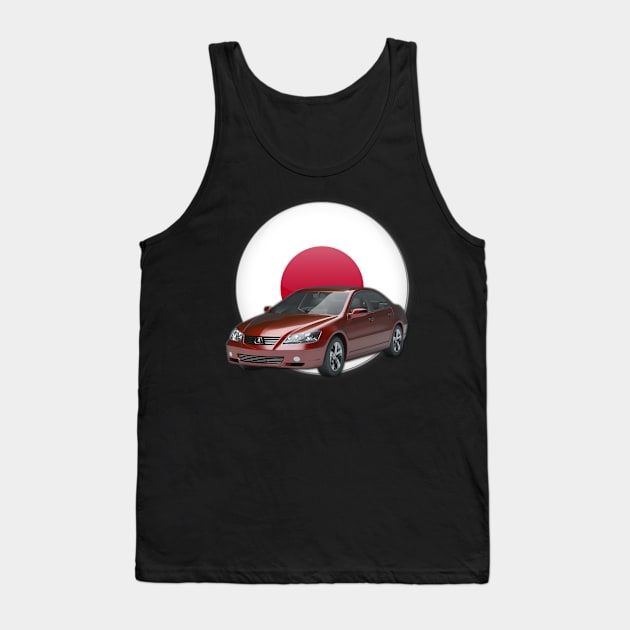 Acura SL Maroon sedan 2 Tank Top by Stickers Cars